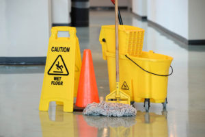 caution wet floor sign