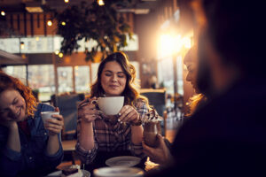 friends having coffee